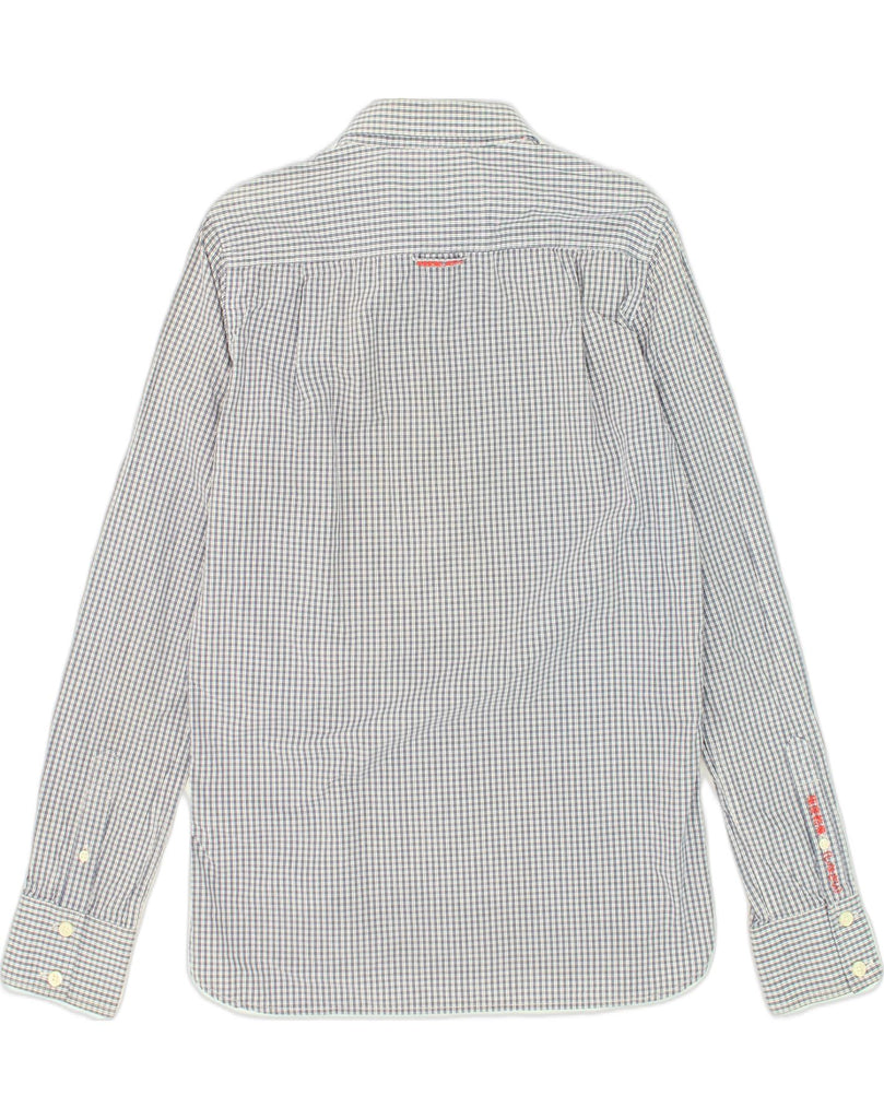 SUPERDRY Mens Shirt Medium Grey Check Cotton | Vintage Superdry | Thrift | Second-Hand Superdry | Used Clothing | Messina Hembry 