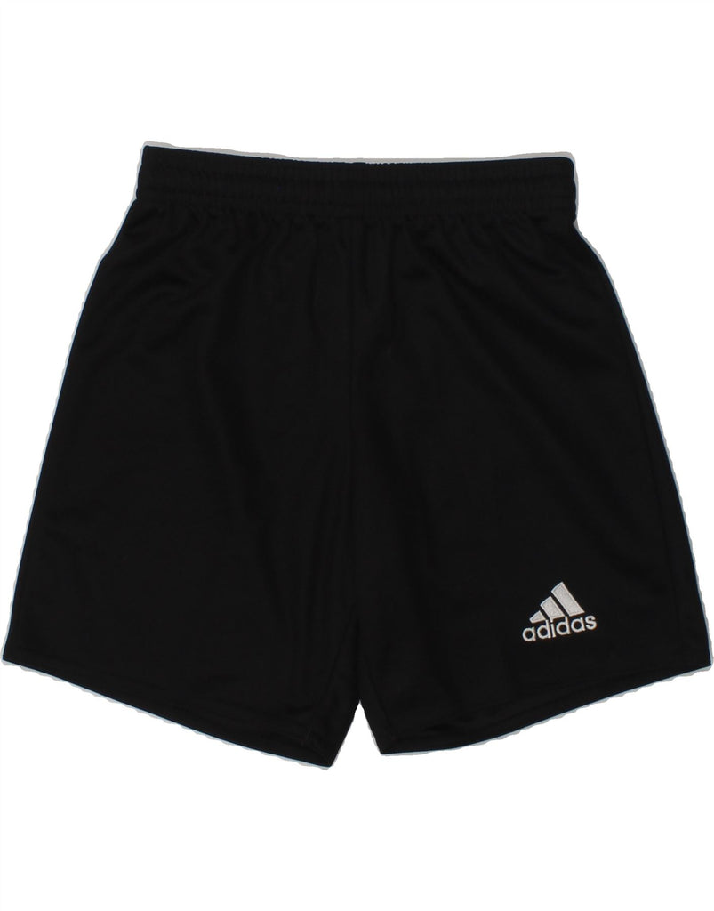 ADIDAS Boys Sport Shorts 7-8 Years Black Polyester | Vintage Adidas | Thrift | Second-Hand Adidas | Used Clothing | Messina Hembry 