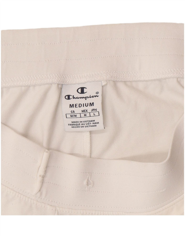 Champion Womens Graphic Sport Shorts UK 12 Medium  White