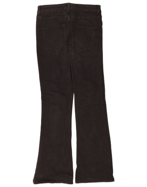 Zara Womens Flared Jeans EU 40 Medium W30 L30 Black Cotton