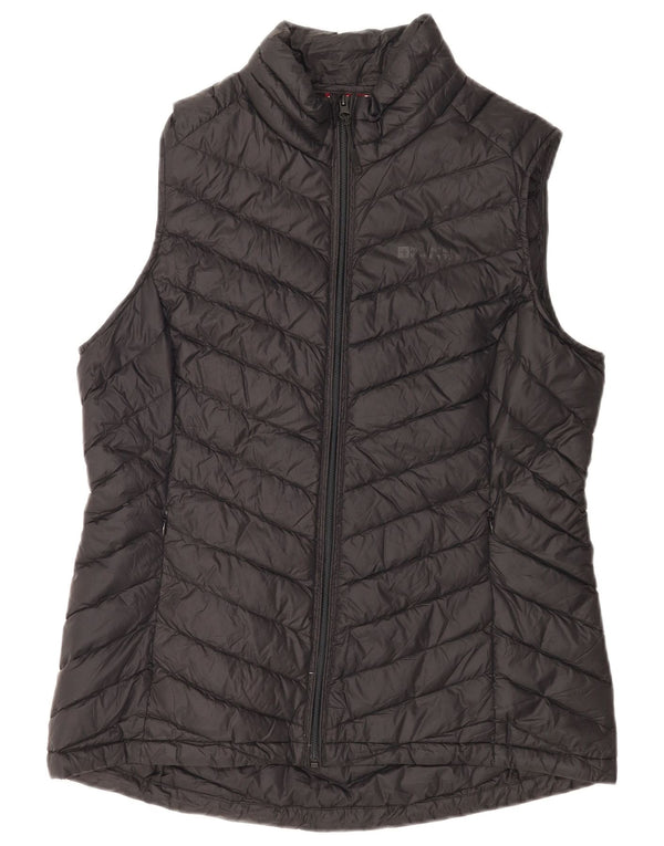 Mountain Warehouse Womens Padded Gilet UK 16 Large Black Nylon