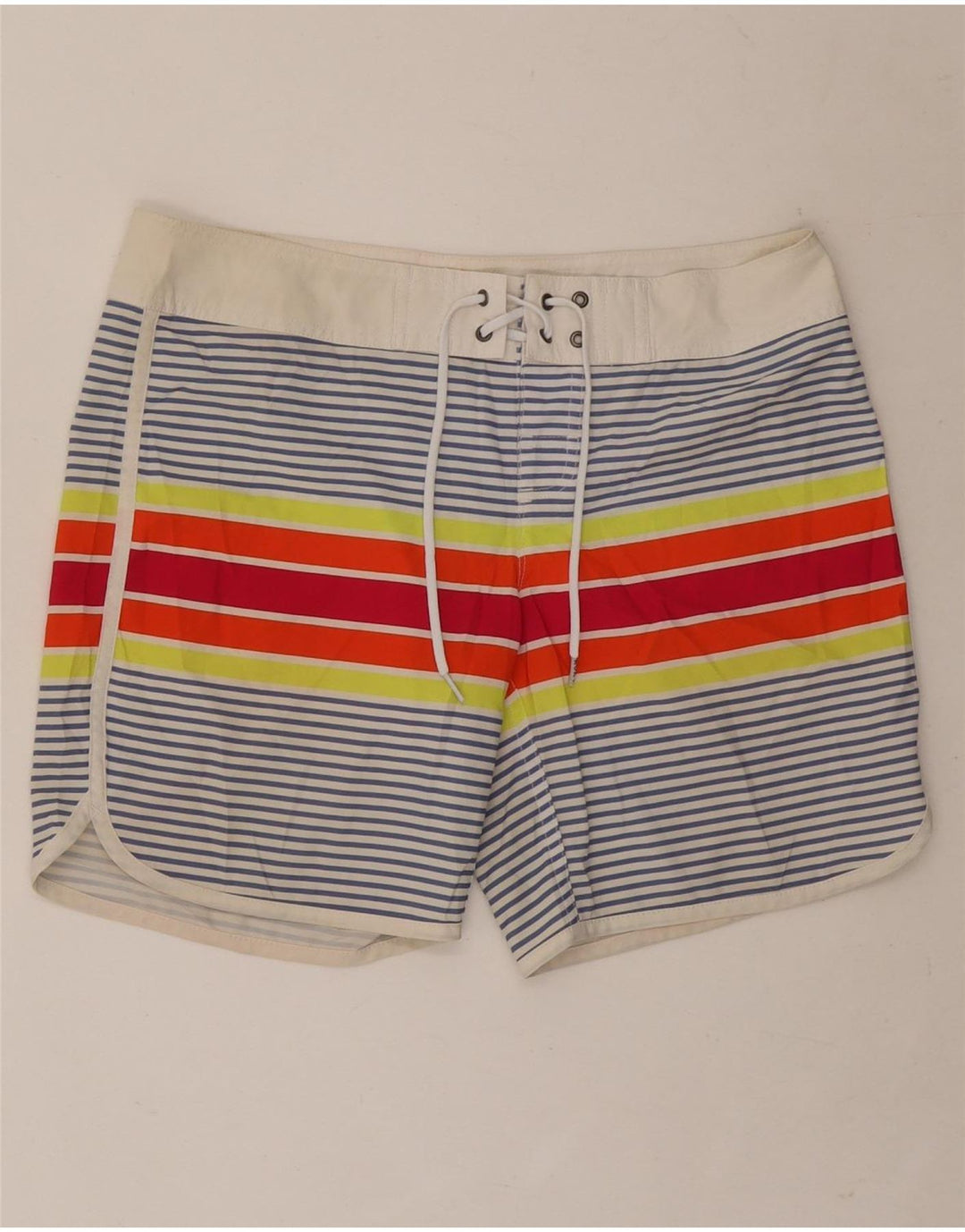 Roxy Mens Swimming Shorts Small Multicoloured Striped