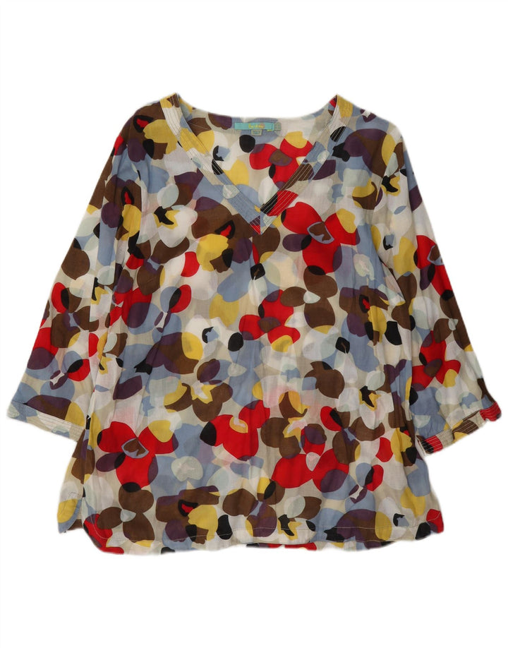 Boden Womens See Through Pullover Shirt UK 18 XL Multicoloured Floral