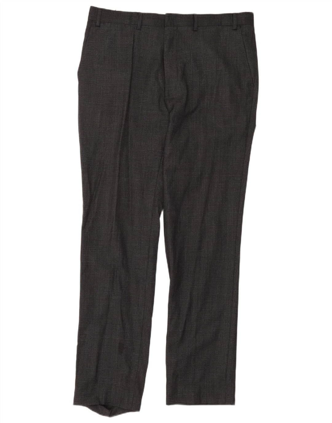 Marks & Spencer Mens Autograph Straight Suit Trousers W36 L33 Grey Wool