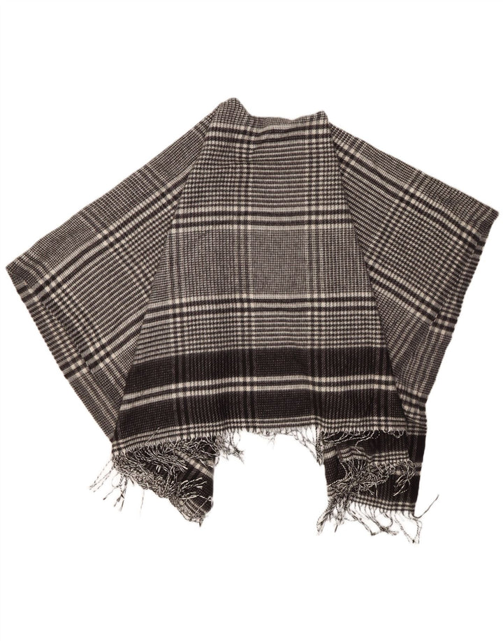 Marks & Spencer Womens Cape Cardigan Sweater One Size Black Houndstooth