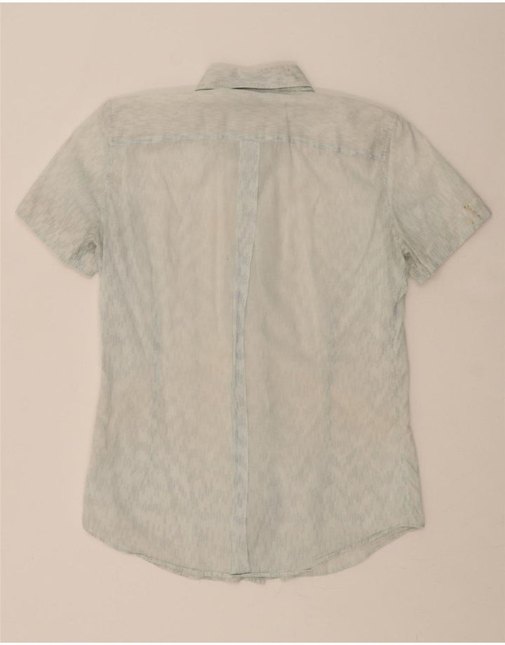 ICEBERG Mens Regular Fit Short Sleeve Shirt Medium Blue Vintage Iceberg and Second-Hand Iceberg from Messina Hembry 