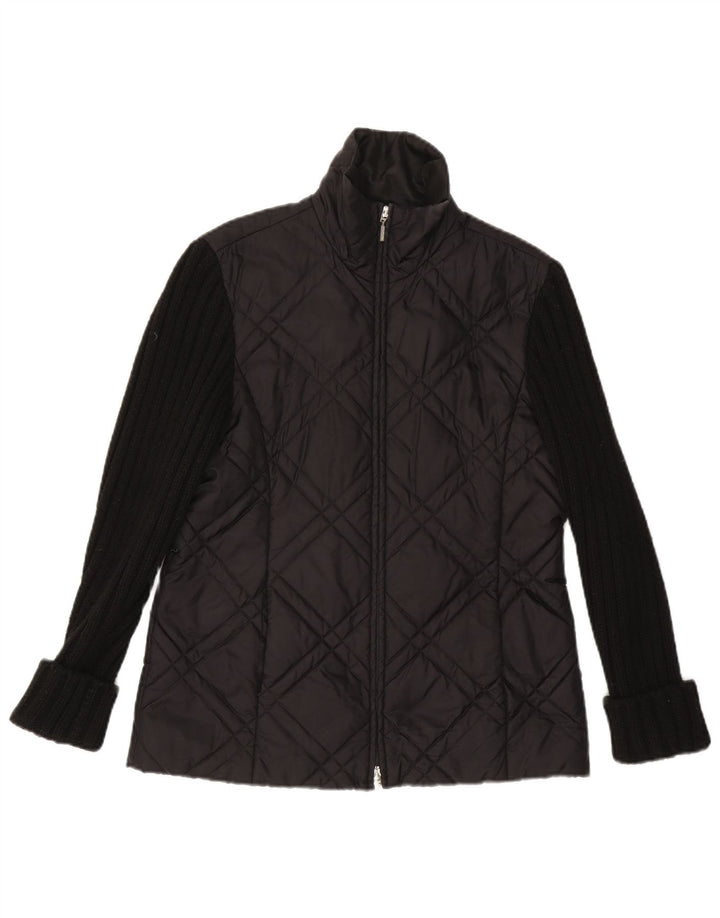 Max & Co. Womens Quilted Jacket UK 10 Small  Black Polyamide