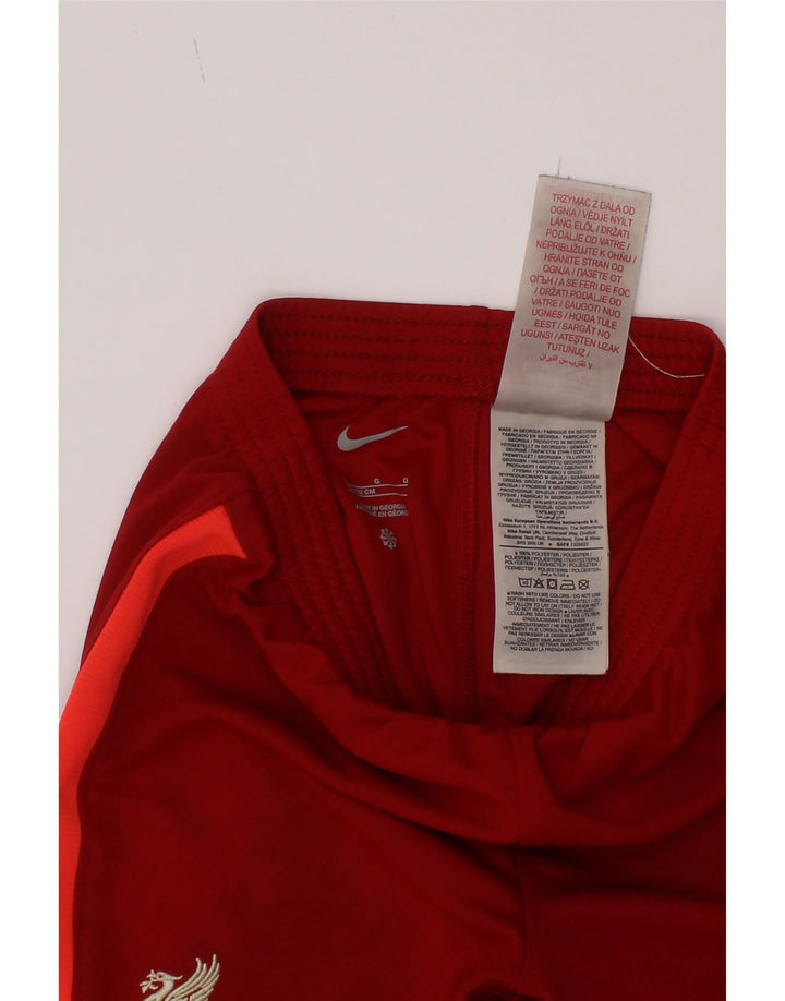 Nike Boys Liverpool Sport Shorts 6-7 Years Large Red Colourblock Polyester