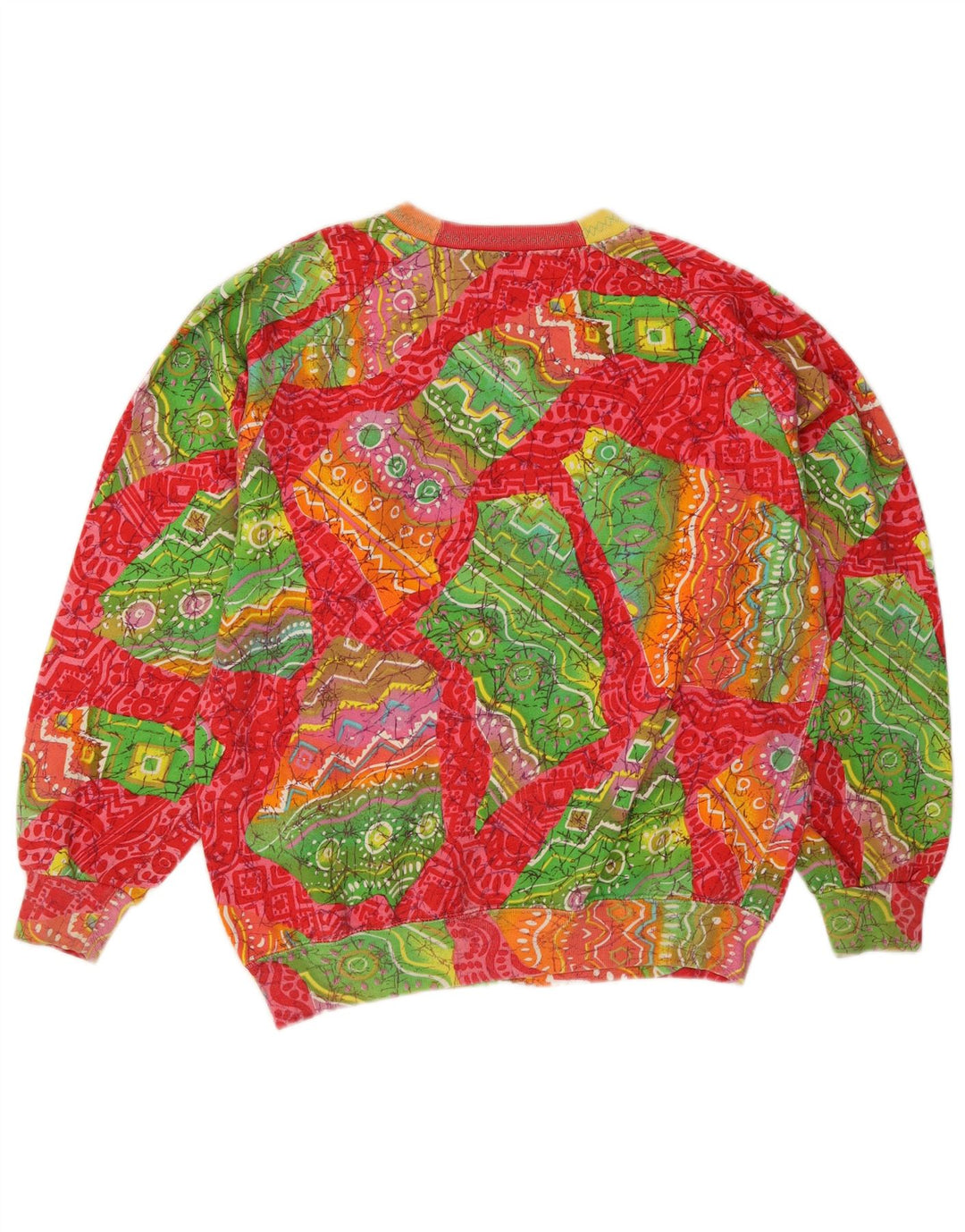 Best Company Womens Sweatshirt Jumper US 8 Medium Multicoloured Geometric