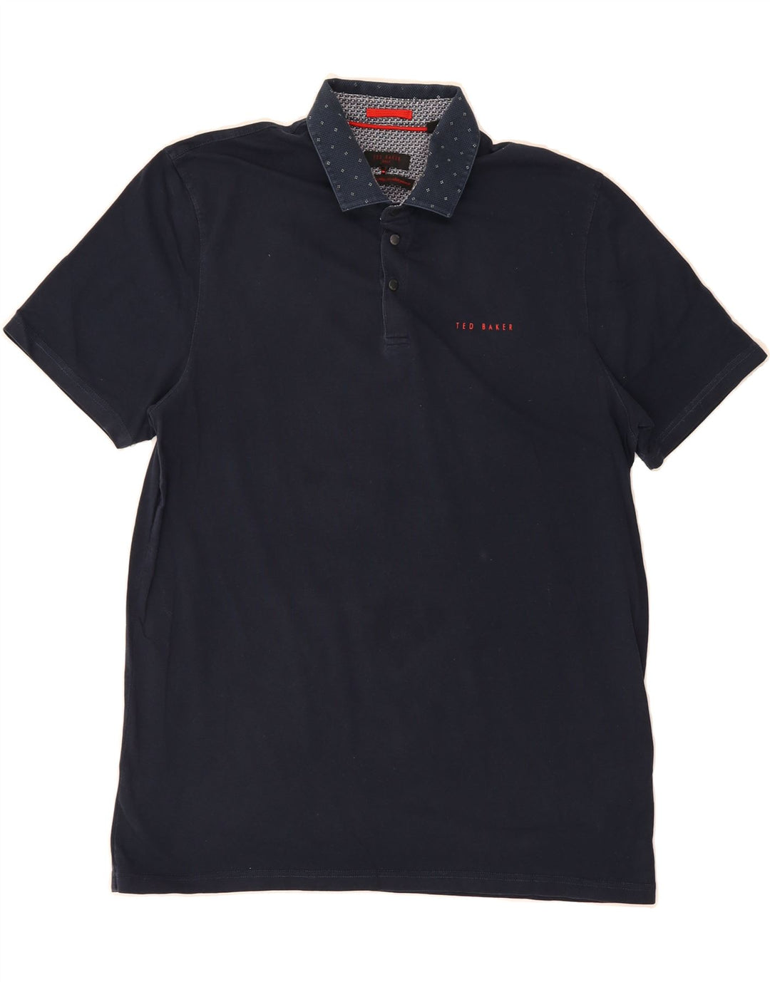 TED BAKER Mens Golf Polo Shirt Size 5 XL Navy Blue Cotton Vintage Ted Baker and Second-Hand Ted Baker from Messina Hembry 