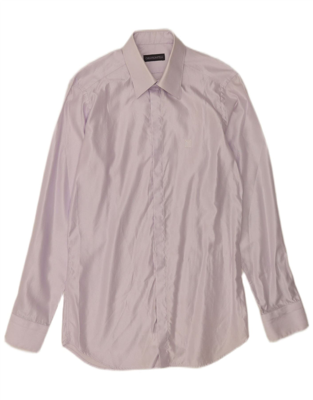 Carlo Pignatelli Mens Formal Shirt Size 38 15 Medium Purple