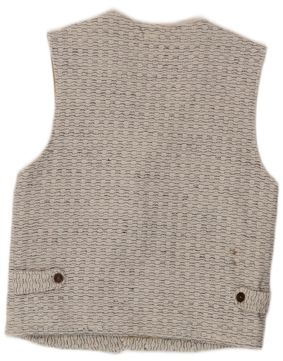 Vintage Mens Waistcoat Medium White Flecked