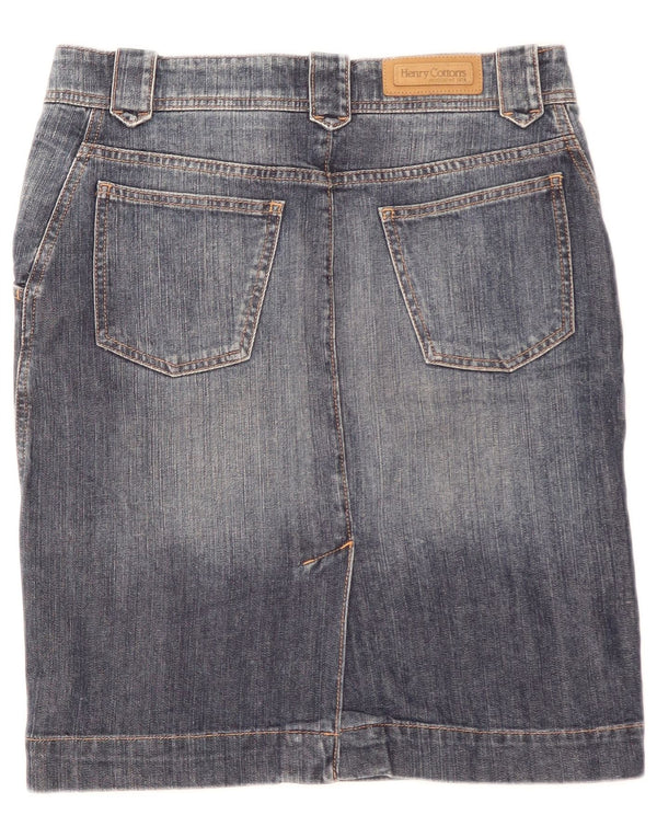 Henry Cottons Womens Denim Skirt IT 42 Medium W30  Blue Cotton