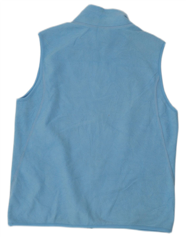 Nike Womens Fleece Gilet UK 14 Large Blue Polyester