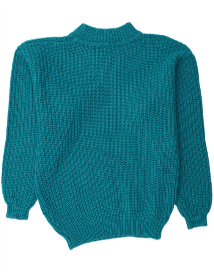 CDP Mens Turtle Neck Jumper Sweater IT 48/50 Medium Blue Polyacrylic