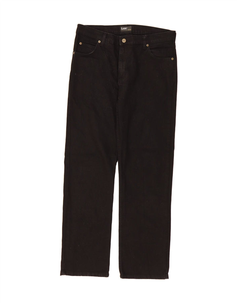 LEE Mens Broken In Straight Jeans W33 L30 Black Cotton Vintage Lee and Second-Hand Lee from Messina Hembry 