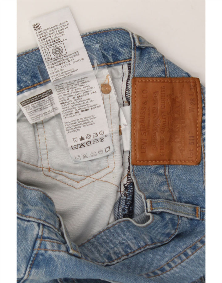 LEVI'S Mens 511 Slim Jeans W28 L32 Blue Cotton Vintage Levi's and Second-Hand Levi's from Messina Hembry 