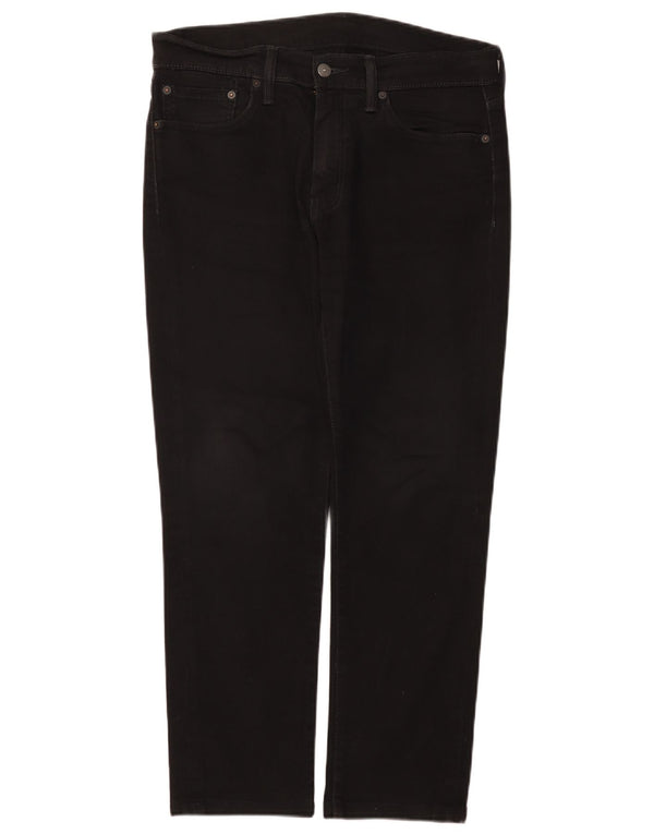 Levi's Mens Slim Jeans W33 L28 Black Cotton