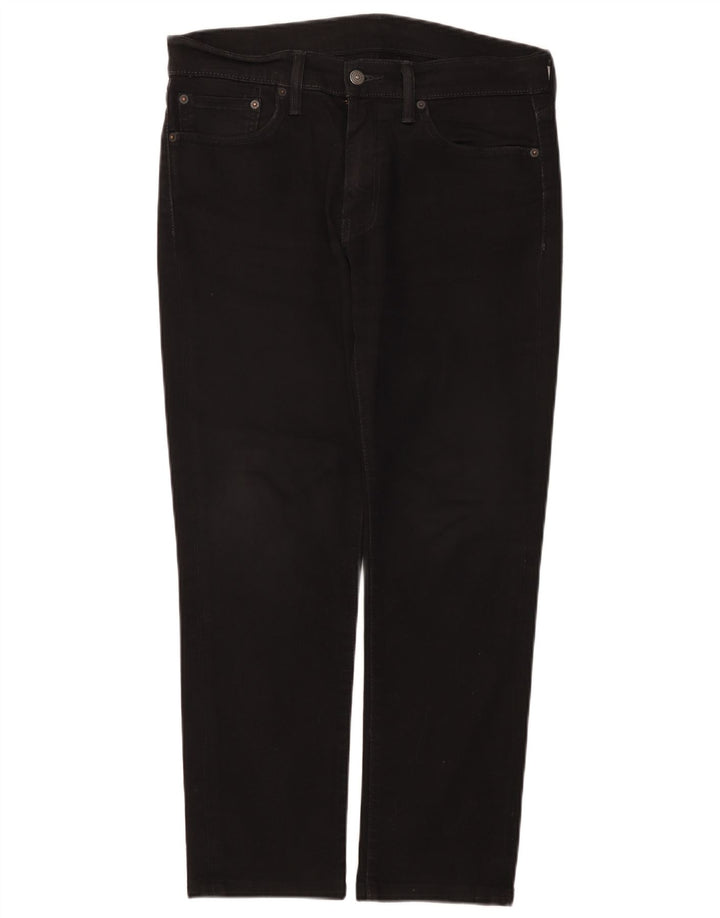 Levi's Mens Slim Jeans W33 L28 Black Cotton