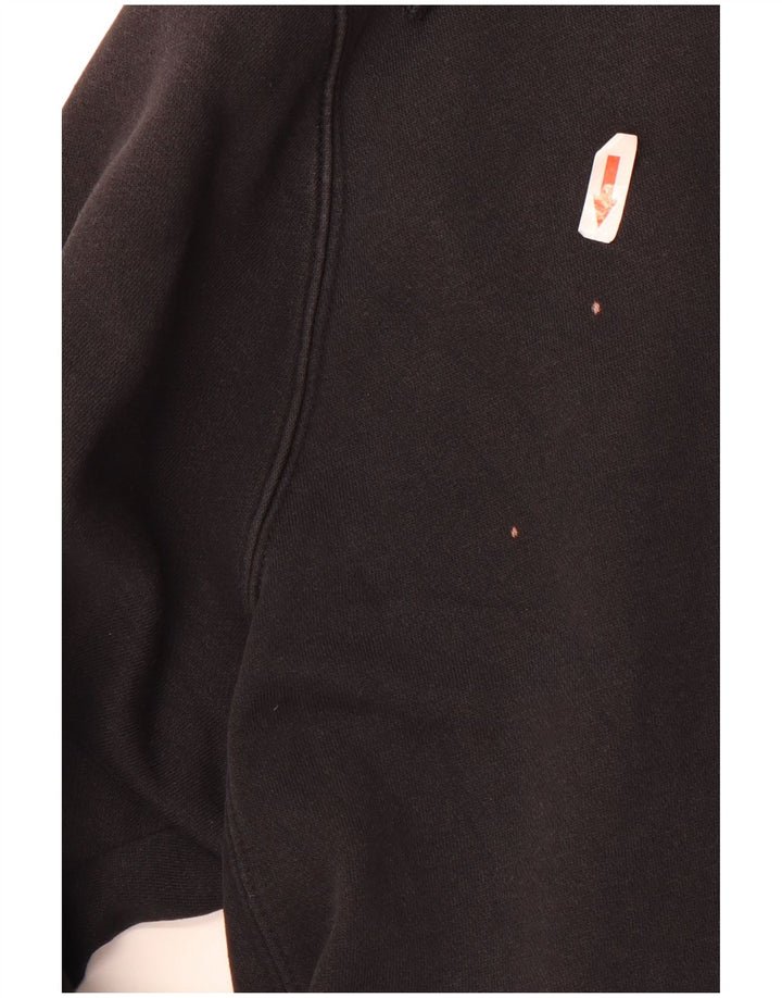 Nike Mens Hoodie Jumper XL Black Cotton