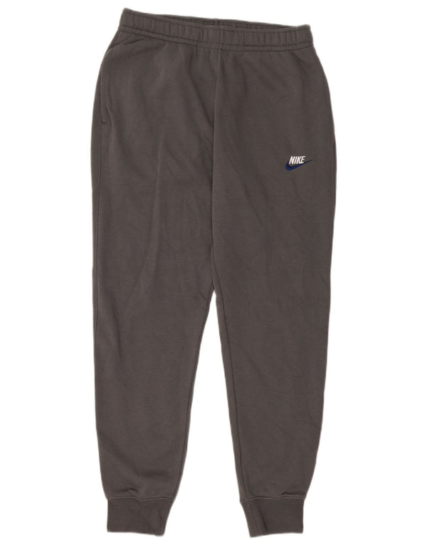 NIKE Mens Tracksuit Trousers Joggers Small  Grey Cotton