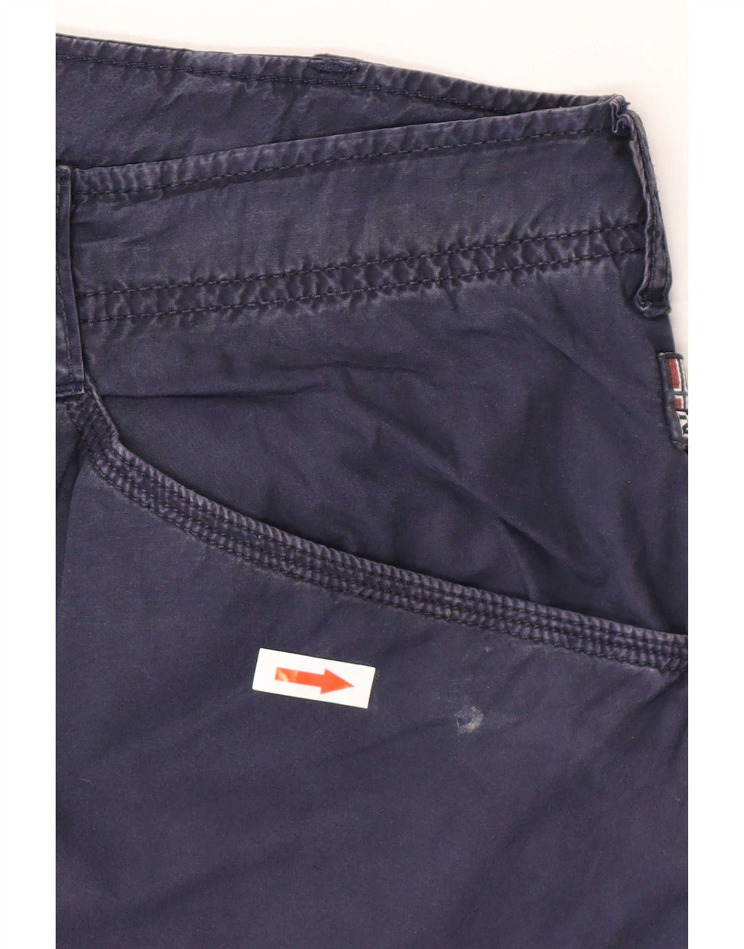 Napapijri Mens Cargo Shorts Medium W32 Navy Blue Cotton