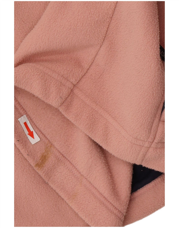 Musto Womens Fleece Jacket UK 14 Large Pink Colourblock Polyester