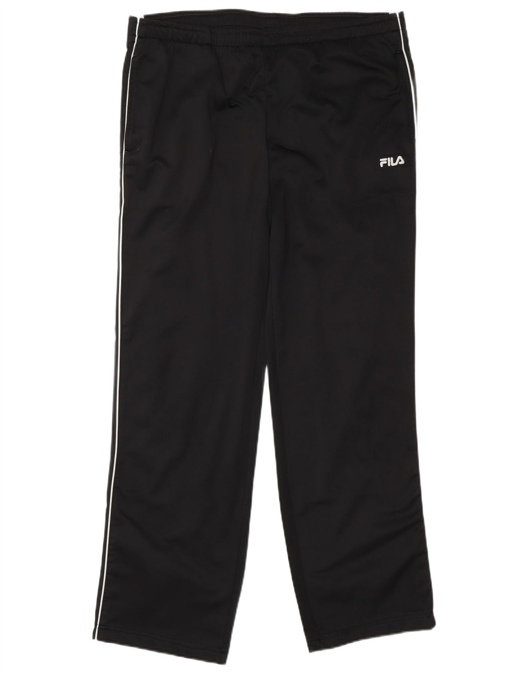 Fila Mens Tracksuit Trousers Large Black Colourblock Polyester