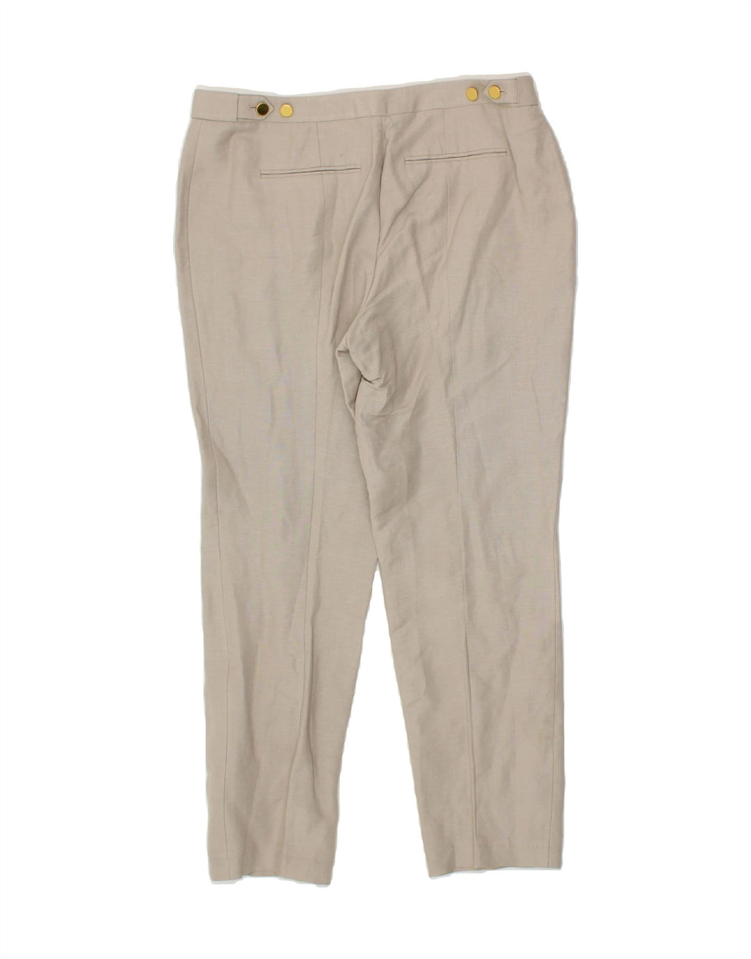 CALVIN KLEIN Womens Slim Chino Trousers US 6 Medium W32 L26 White Rayon Vintage Calvin Klein and Second-Hand Calvin Klein from Messina Hembry 
