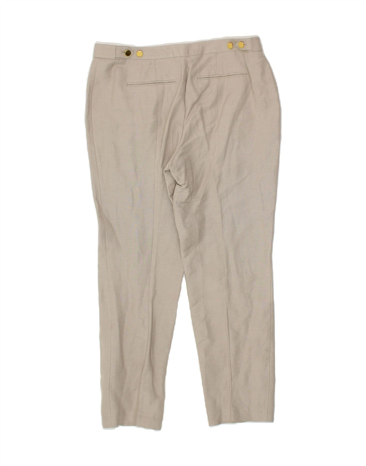 CALVIN KLEIN Womens Slim Chino Trousers US 6 Medium W32 L26 White Rayon Vintage Calvin Klein and Second-Hand Calvin Klein from Messina Hembry 