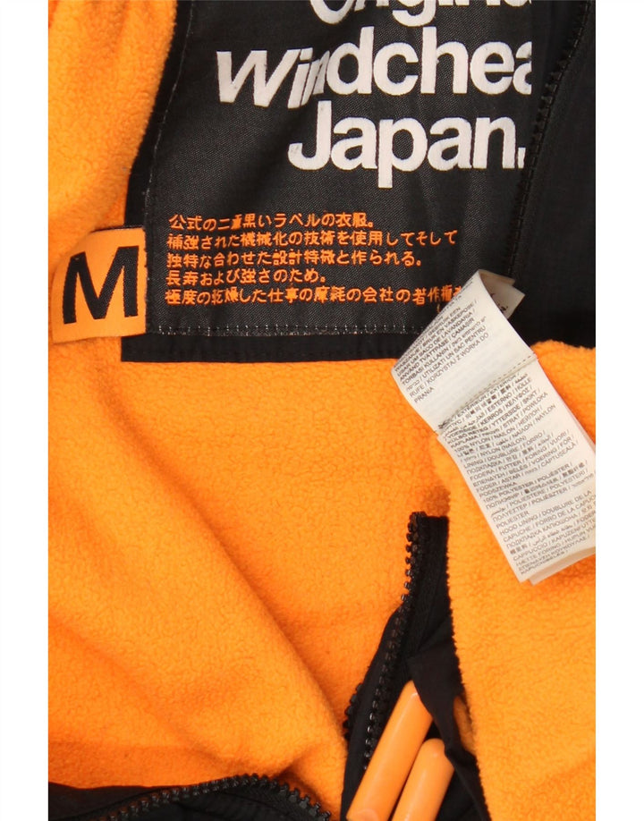 Superdry Womens Graphic Windbreaker Jacket UK 14 Medium Black