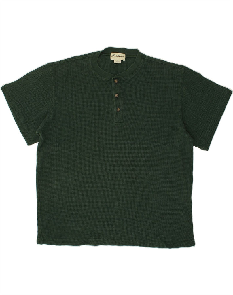 EDDIE BAUER Mens T-Shirt Top Large Green Cotton Vintage Eddie Bauer and Second-Hand Eddie Bauer from Messina Hembry 