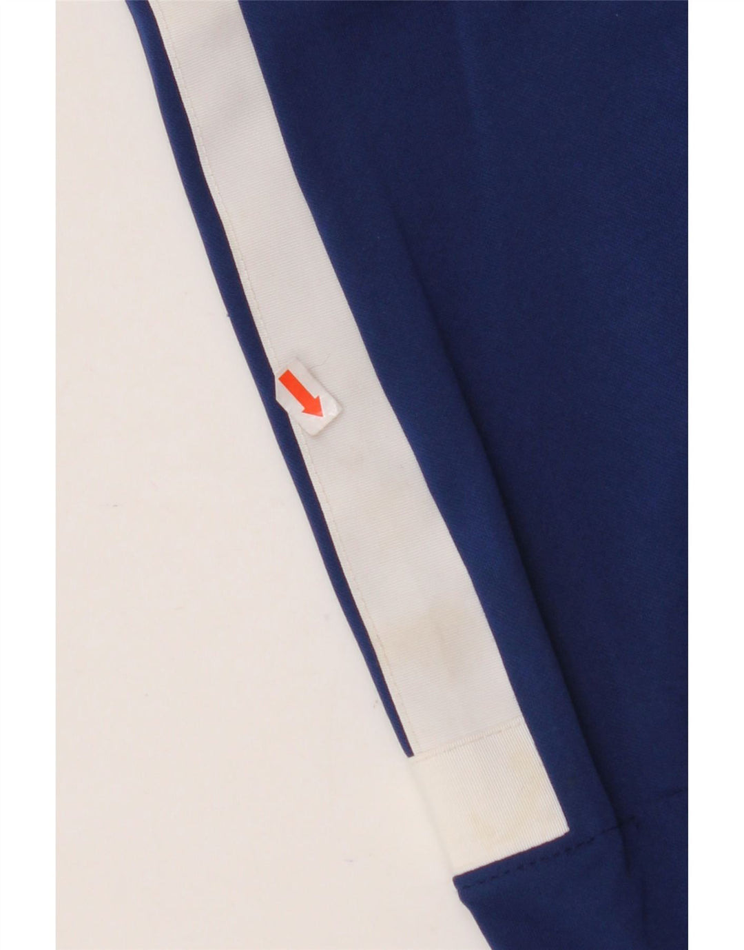 NIKE Boys Zip Hoodie Sweater 12-13 Years Large Navy Blue Colourblock