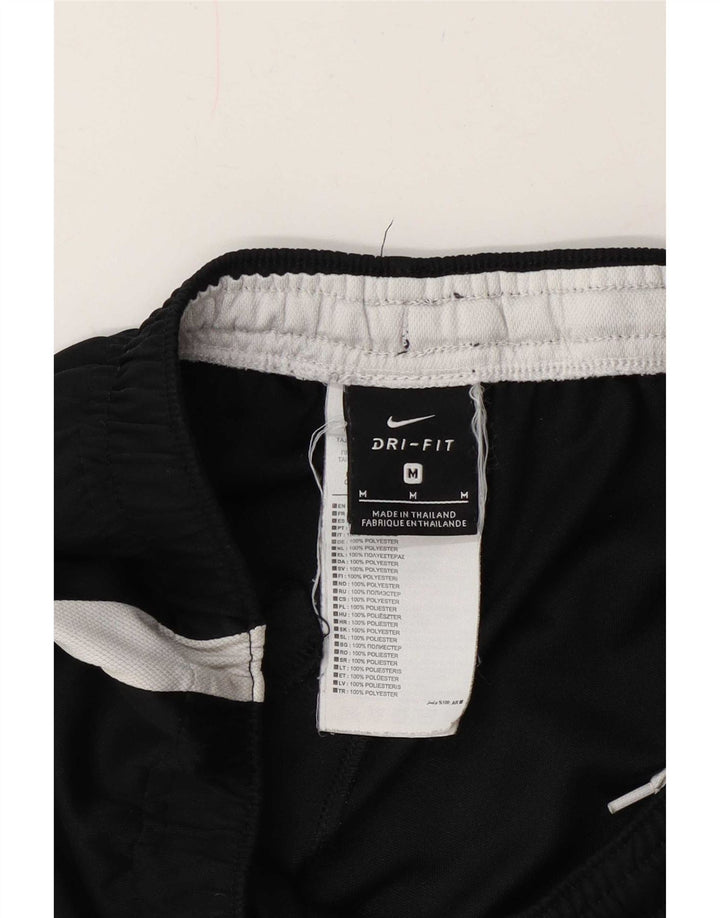Nike Mens Dri Fit Tracksuit Trousers Medium Black Colourblock Polyester