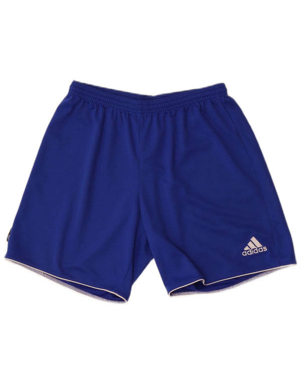 Adidas Boys Climalite Sport Shorts 11-12 Years Medium Blue Polyester