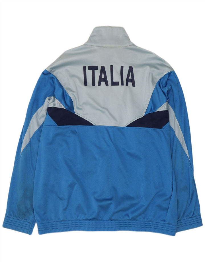 ASICS Mens Italia Graphic Tracksuit Top Jacket IT 54 XL Blue Colourblock