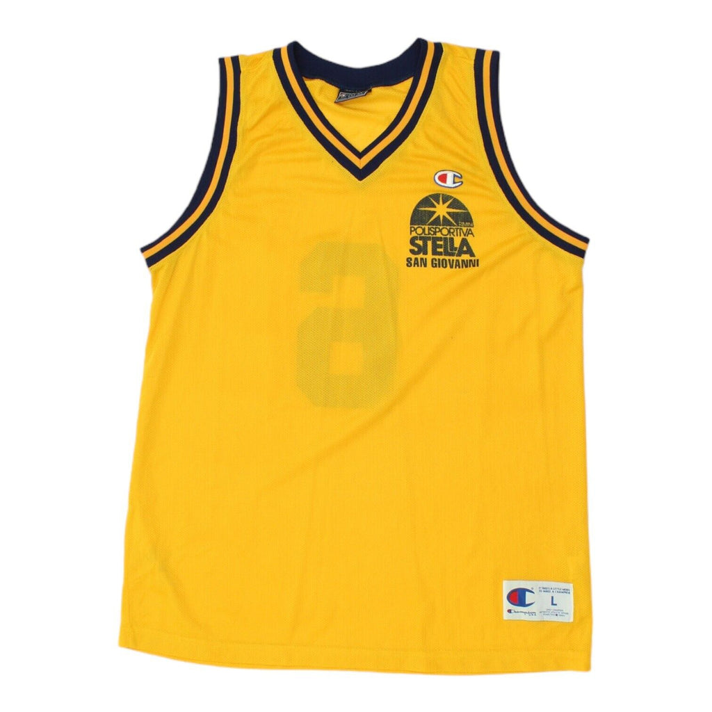 Polisportiva Stella Rimini San Giovanni Mens Champion Jersey | VTG Basketball | Vintage Messina Hembry | Thrift | Second-Hand Messina Hembry | Used Clothing | Messina Hembry 