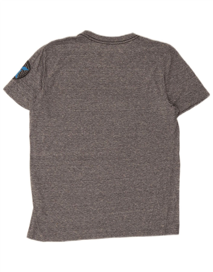 Hurley Mens Premium Fit Graphic T-Shirt Top Medium Grey Flecked Polyester