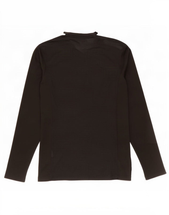 Puma Mens Top Long Sleeve Medium Black Colourblock Polyester