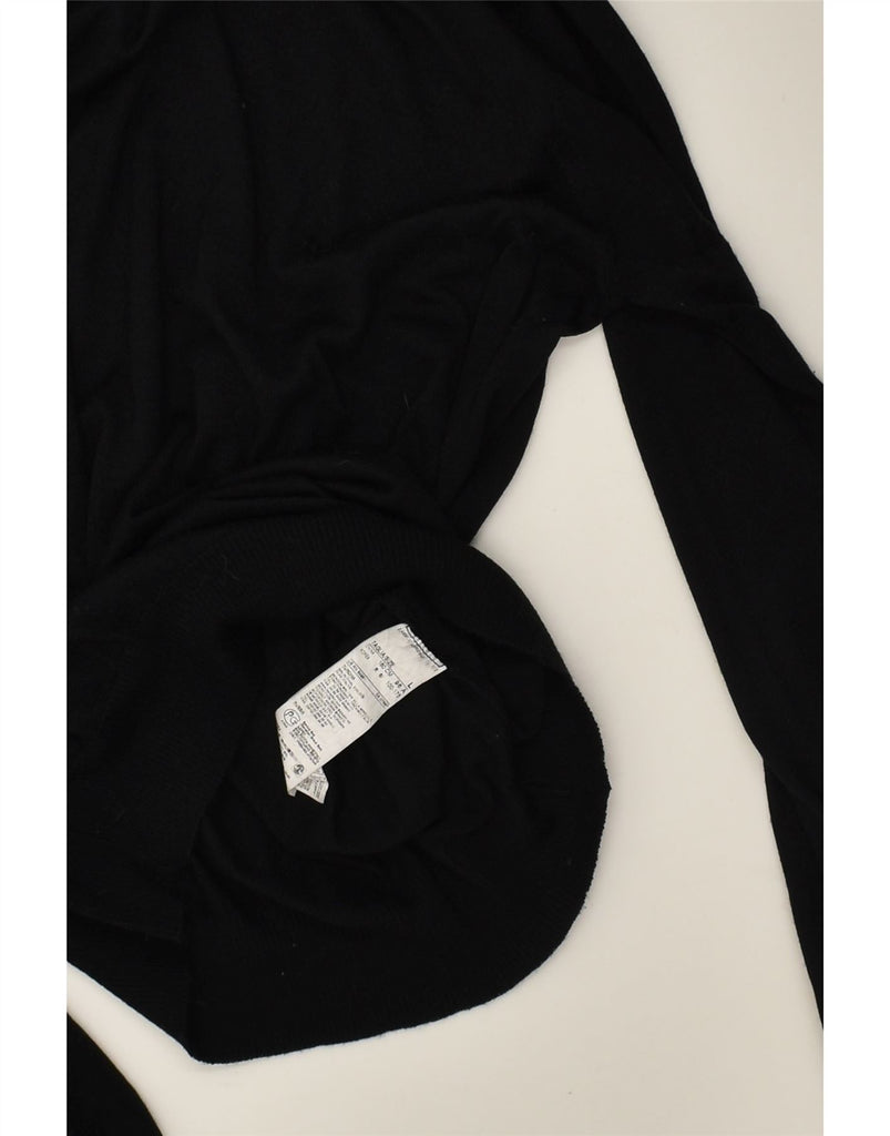 BENETTON Womens Roll Neck Jumper Sweater UK 16 Large Black Acrylic | Vintage Benetton | Thrift | Second-Hand Benetton | Used Clothing | Messina Hembry 