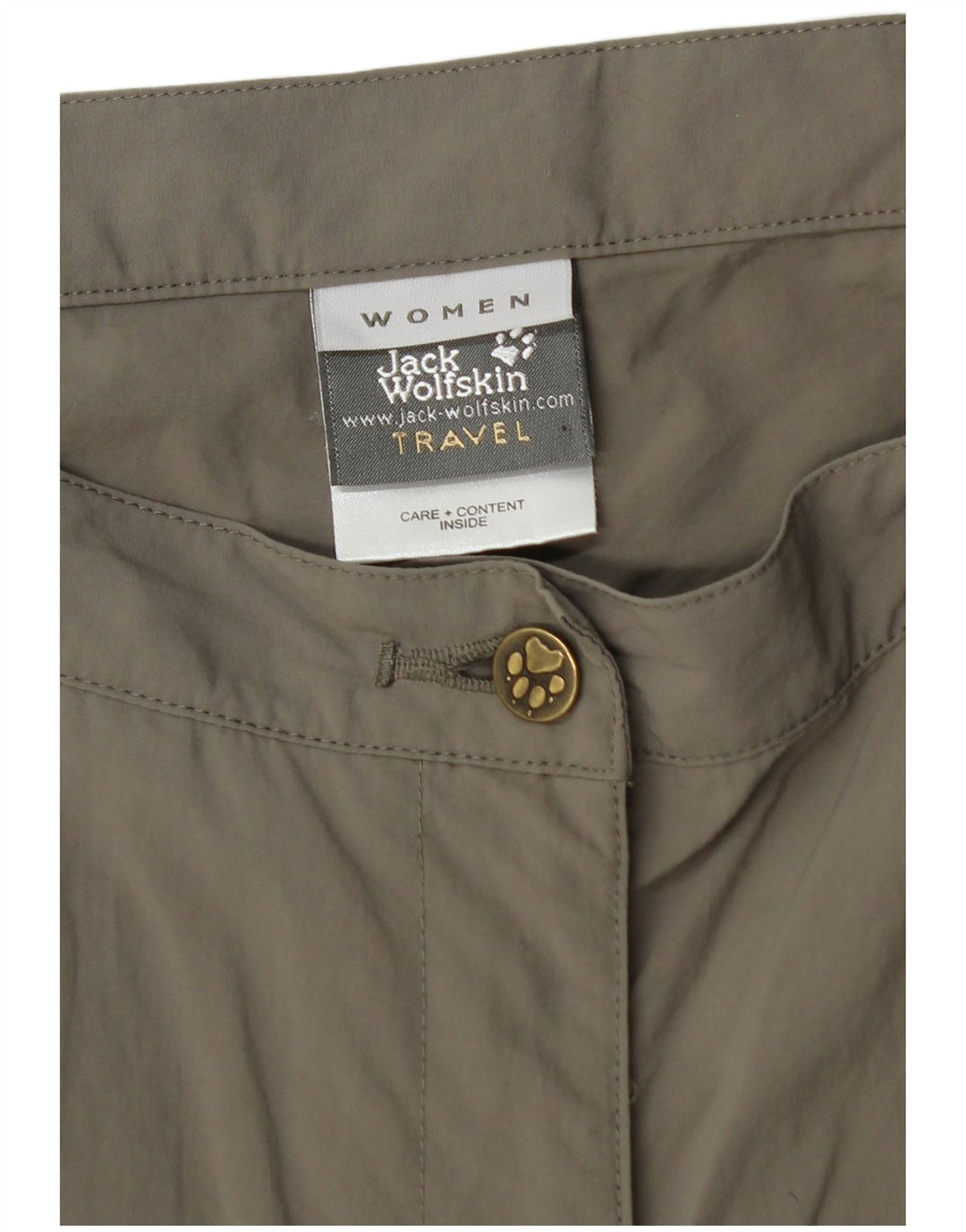 JACK WOLFSKIN Womens Cropped Trousers UK 10/12 Medium W30 L23 Grey