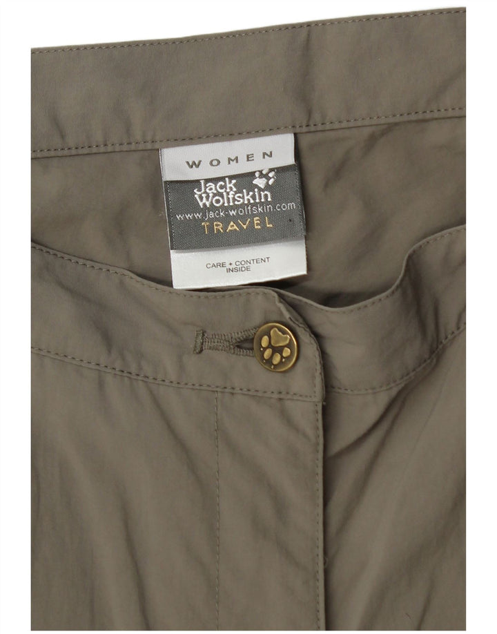 JACK WOLFSKIN Womens Cropped Trousers UK 10/12 Medium W30 L23 Grey