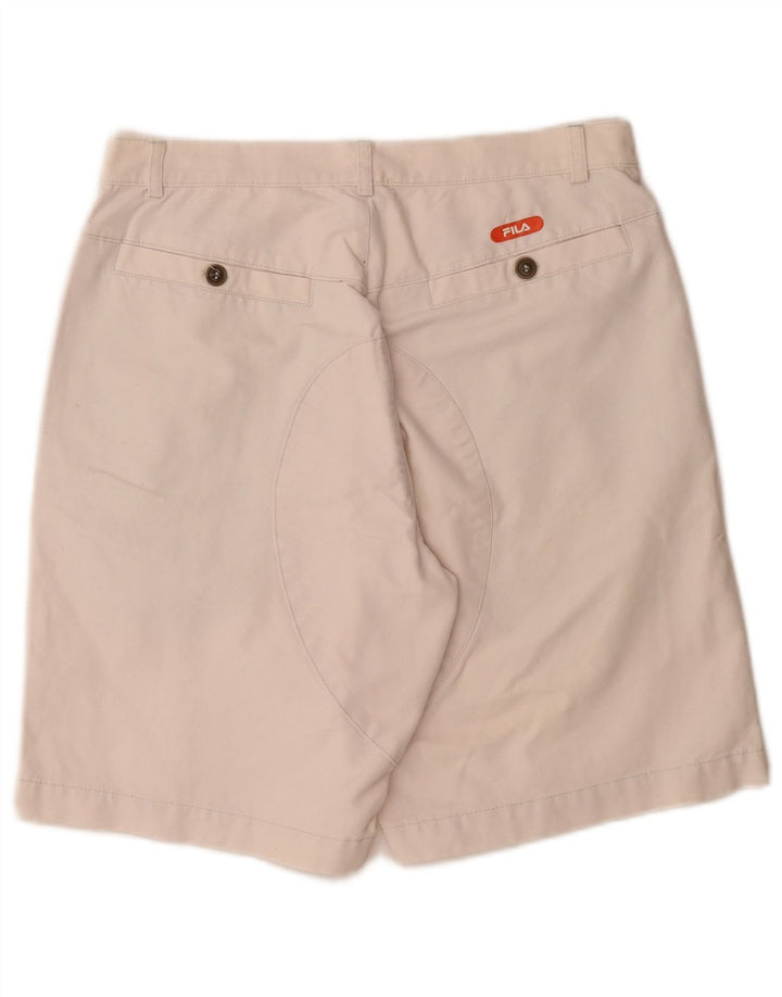 FILA Mens Chino Shorts IT 48 Medium W30  White