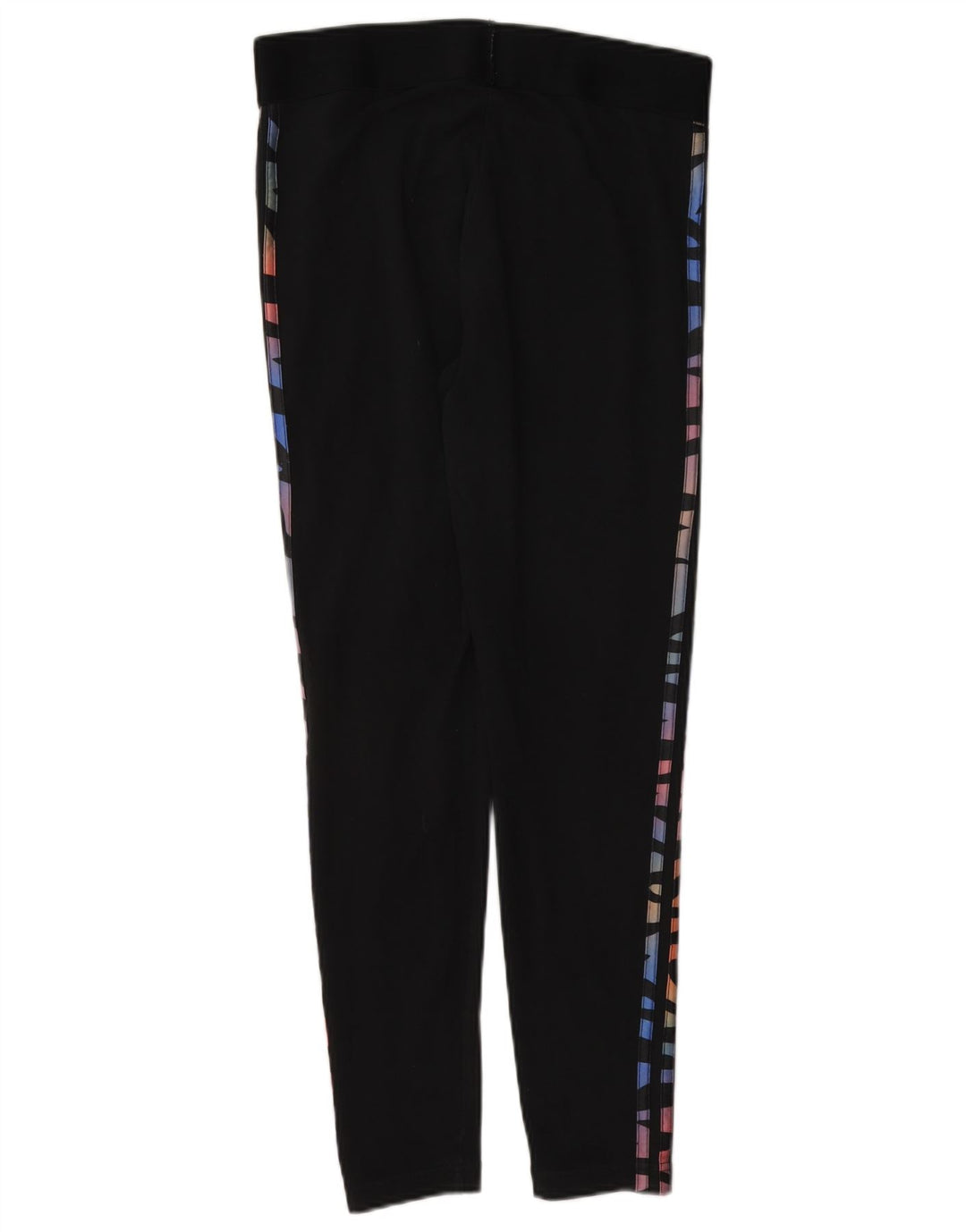 Adidas Womens Graphic Leggings UK 12/14 Medium Black Cotton