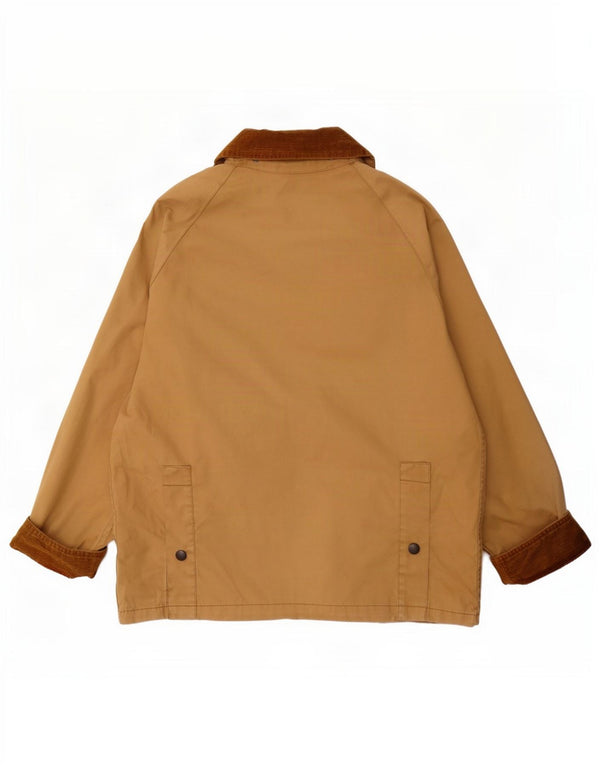 Barbour Mens Bedale Waxed Cotton Jacket UK 38 Medium Beige Colourblock