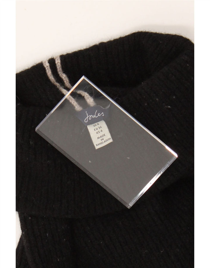 JOULES Womens Roll Neck Jumper Sweater UK 8 Small Black