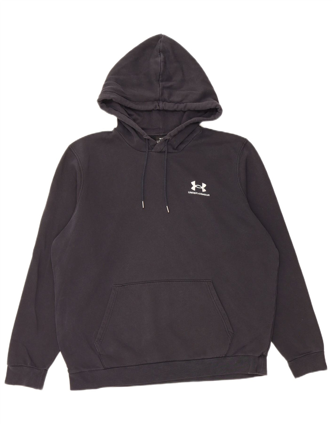Under Armour Mens Hoodie Jumper Large Black Cotton