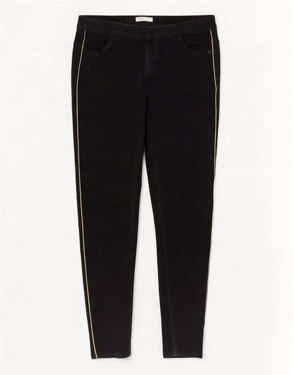 Marks & Spencer Womens Crop Jegging Jeans UK 14 Large W32 L25 Black Cotton