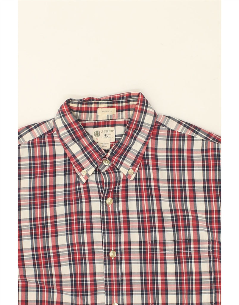 J. CREW Mens Tailored Fit Shirt Medium Red Check Cotton | Vintage J. Crew | Thrift | Second-Hand J. Crew | Used Clothing | Messina Hembry 