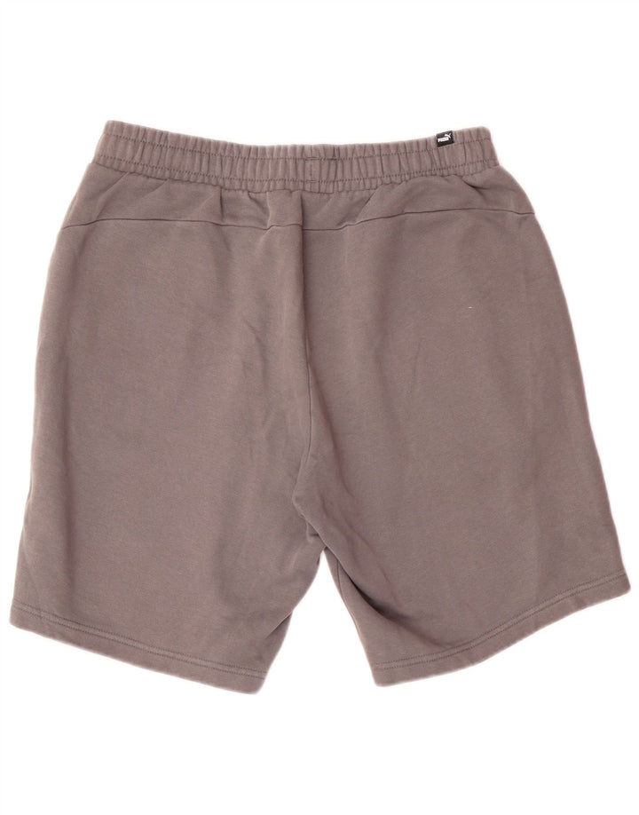 Puma Mens Graphic Sport Shorts Large Grey Cotton